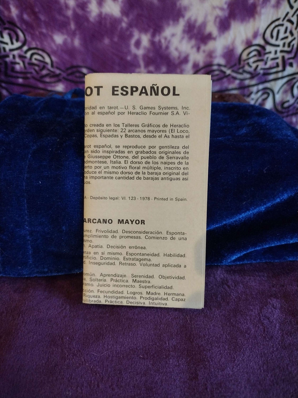 Thumbnail: Spanish Tarot 1978 Sealed Fournier 