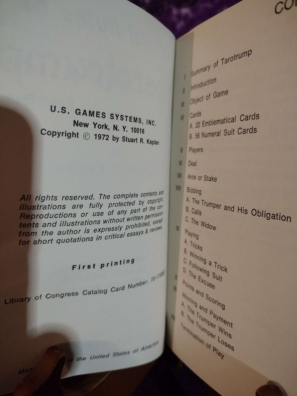 Thumbnail: The Tarotrump Card Game 1972 Sealed by Stuart Kaplan