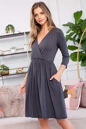 Wrap Surplice Dress £40