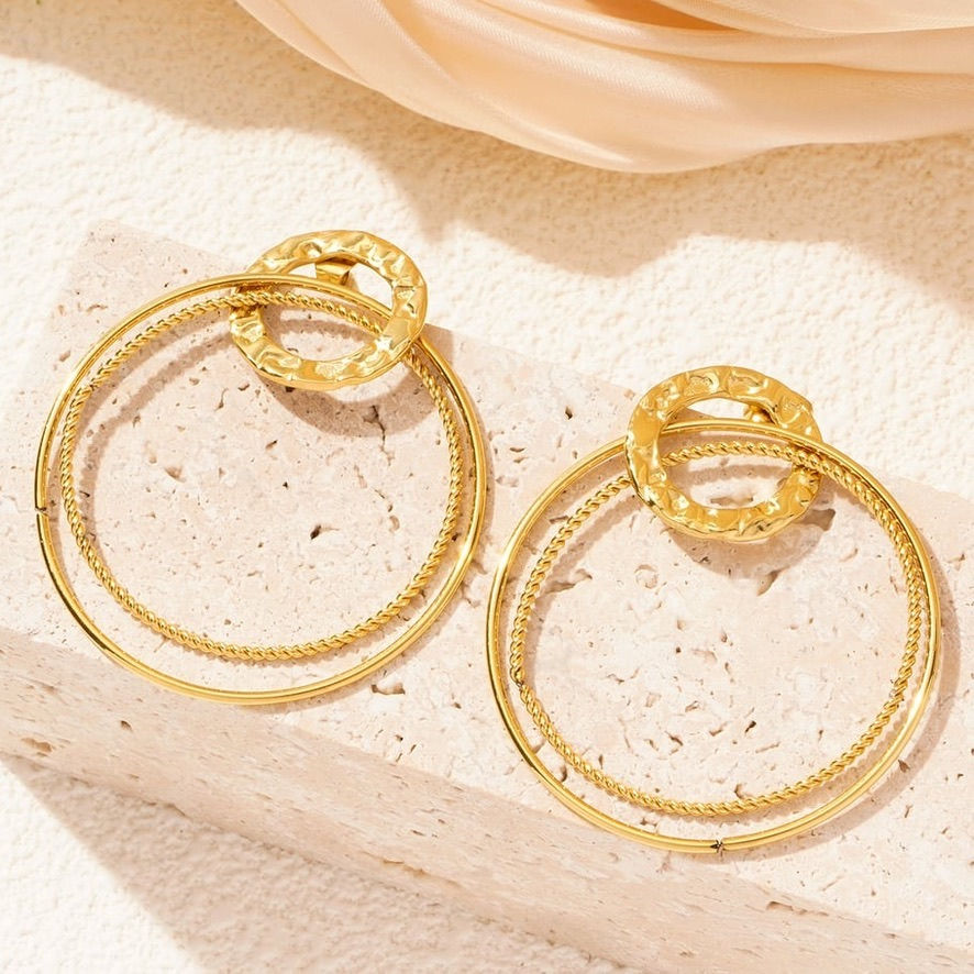 Thumbnail: Delicate Series – Daily Circle Drop Earrings