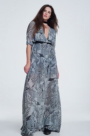 Long Print dress £85