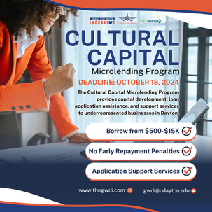 Apply for the Cultural Capital Microlending Program and RSVP for Networking Reimagined by October 18!