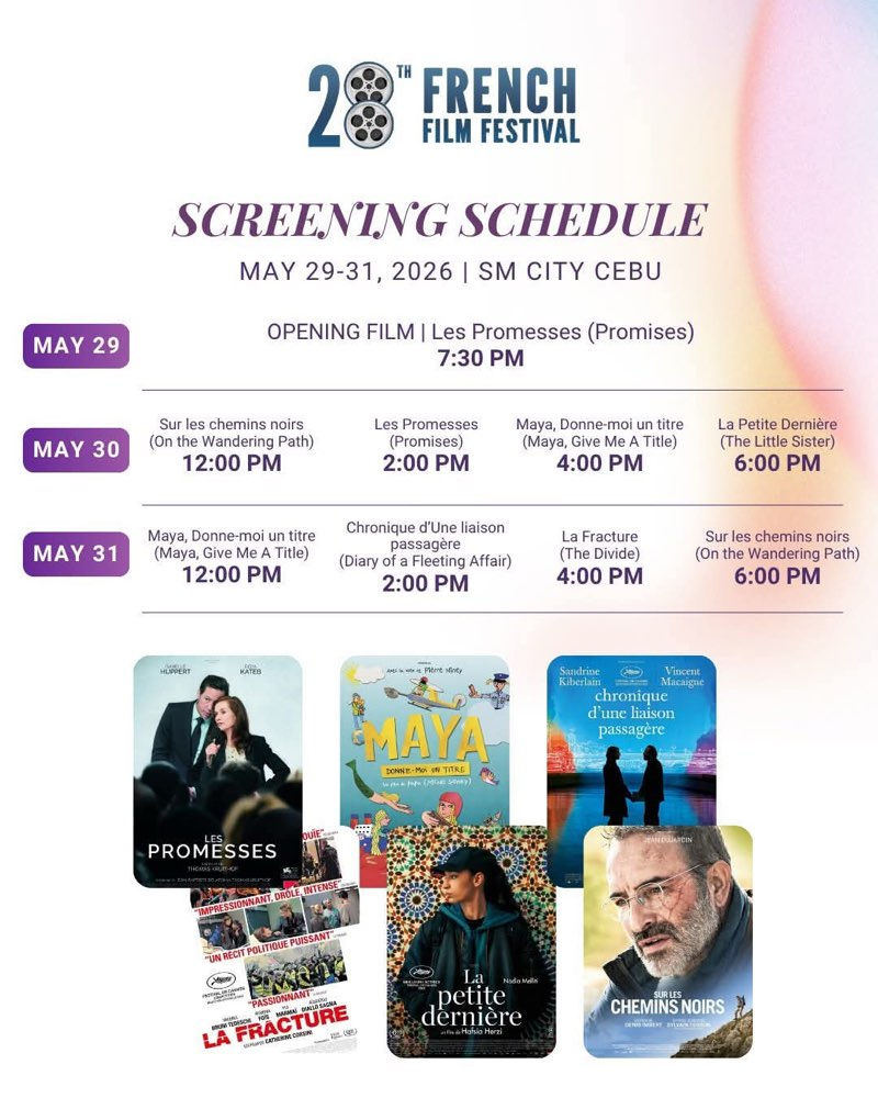28TH FRENCH FILM FESTIVAL BRINGS ACCLAIMED FRENCH FEATURES FOR FREE SCREENINGS AT SM CINEMA