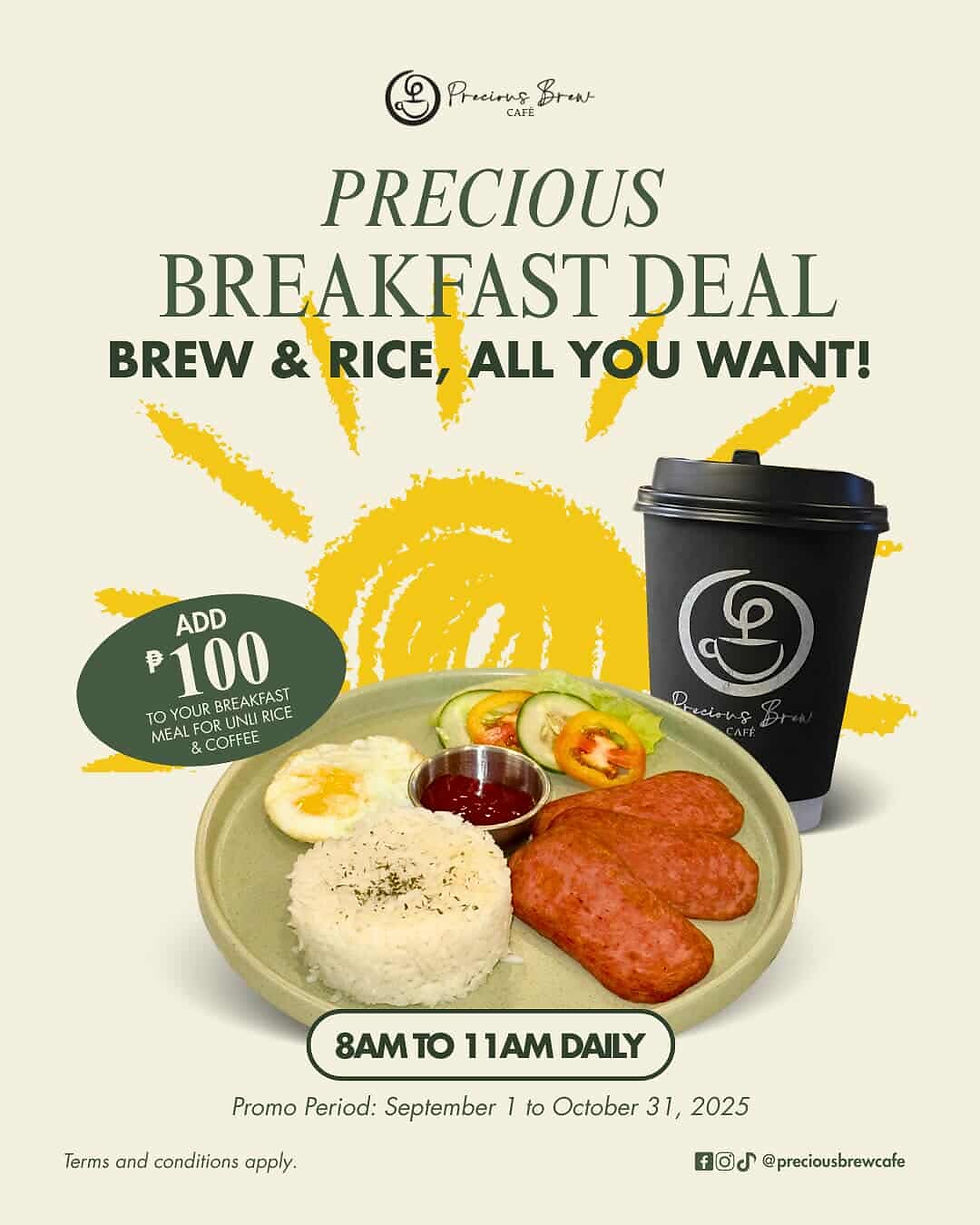 Eat & Drink Big, Save More: Precious Brew’s Breakfast Promo Now Available