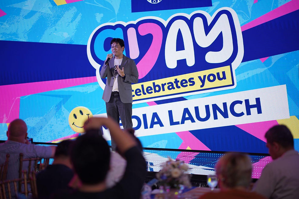 Globe Integrated Program Management Manager Raymond Baritua presents the exciting lineup of activities for G Day 2025, including the G Raffle Rush, Provincial GDay Pop-Ups, G Day Surprise Gift, GFair, and the BINI Fan Meet.
