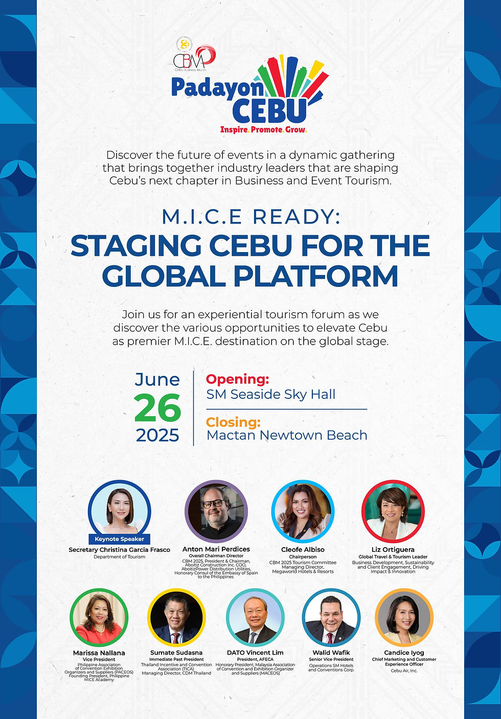 DOT Secretary Christina Garcia Frasco and International MICE Experts to Lead Strategic Positioning Event