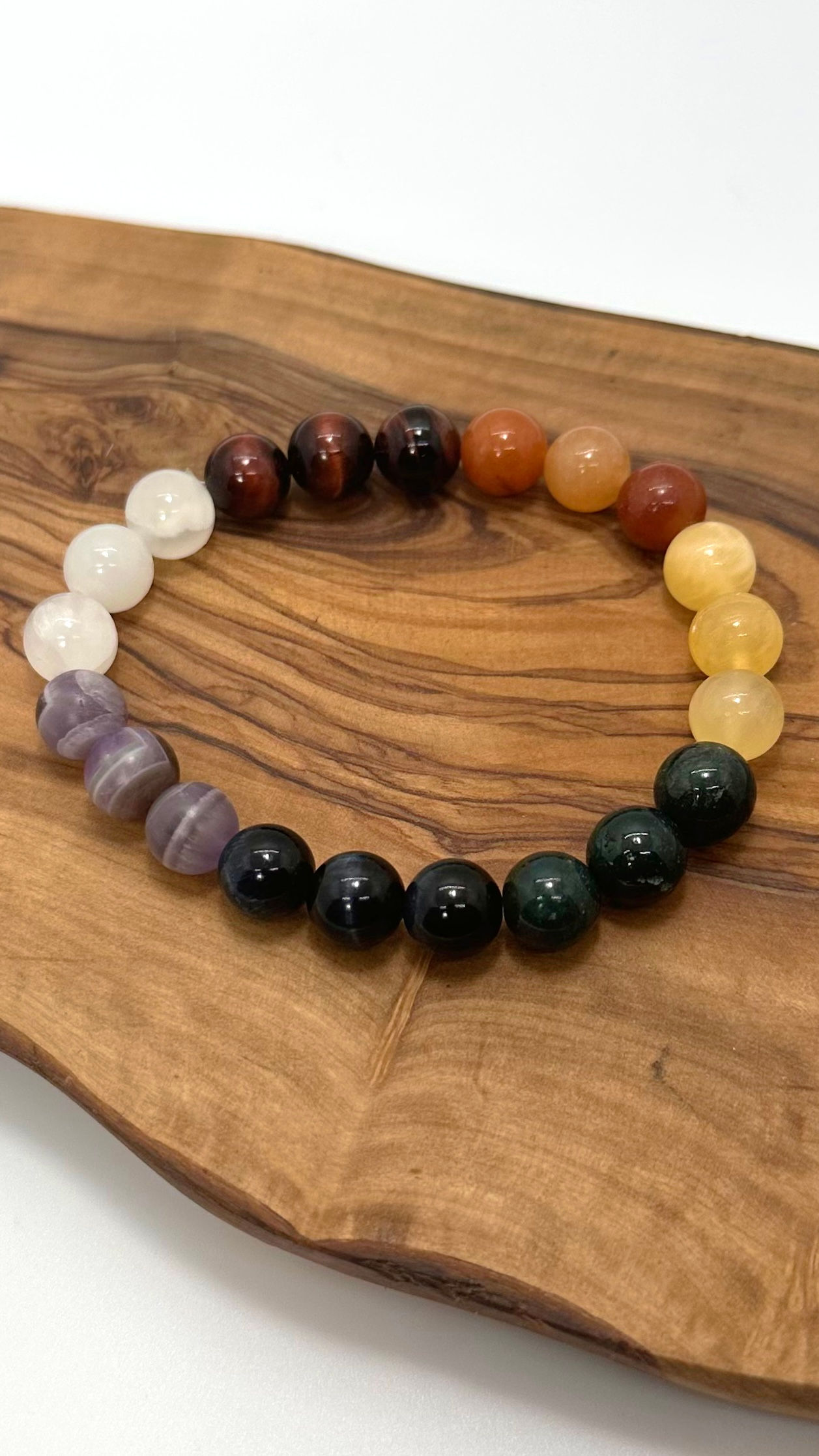Complete Chakra Bracelet. -10mm 25cm