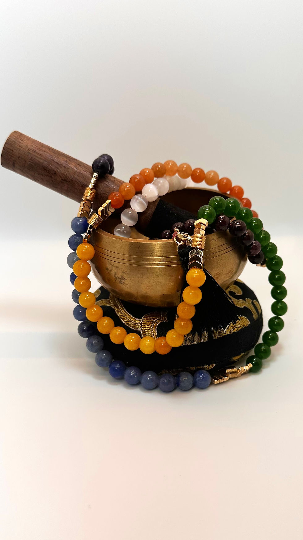 Thumbnail: Complete Chakra 108- Mala Beads -8mm
