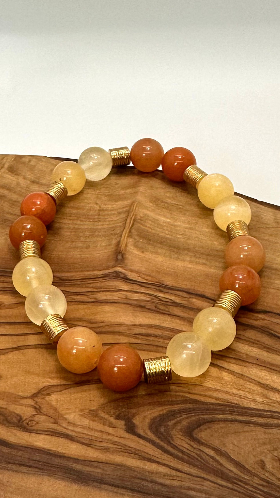 Thumbnail: Yellow Calcite and Orange Aventurine- Gold