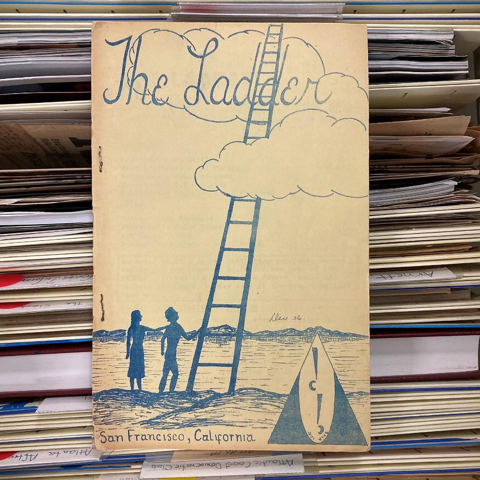 Options Magazine photo of an old issue of The Ladder from the Stonewall National Museum & Archives.