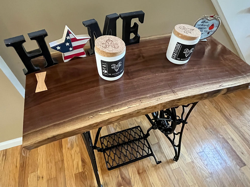 Thumbnail: Black walnut hall table