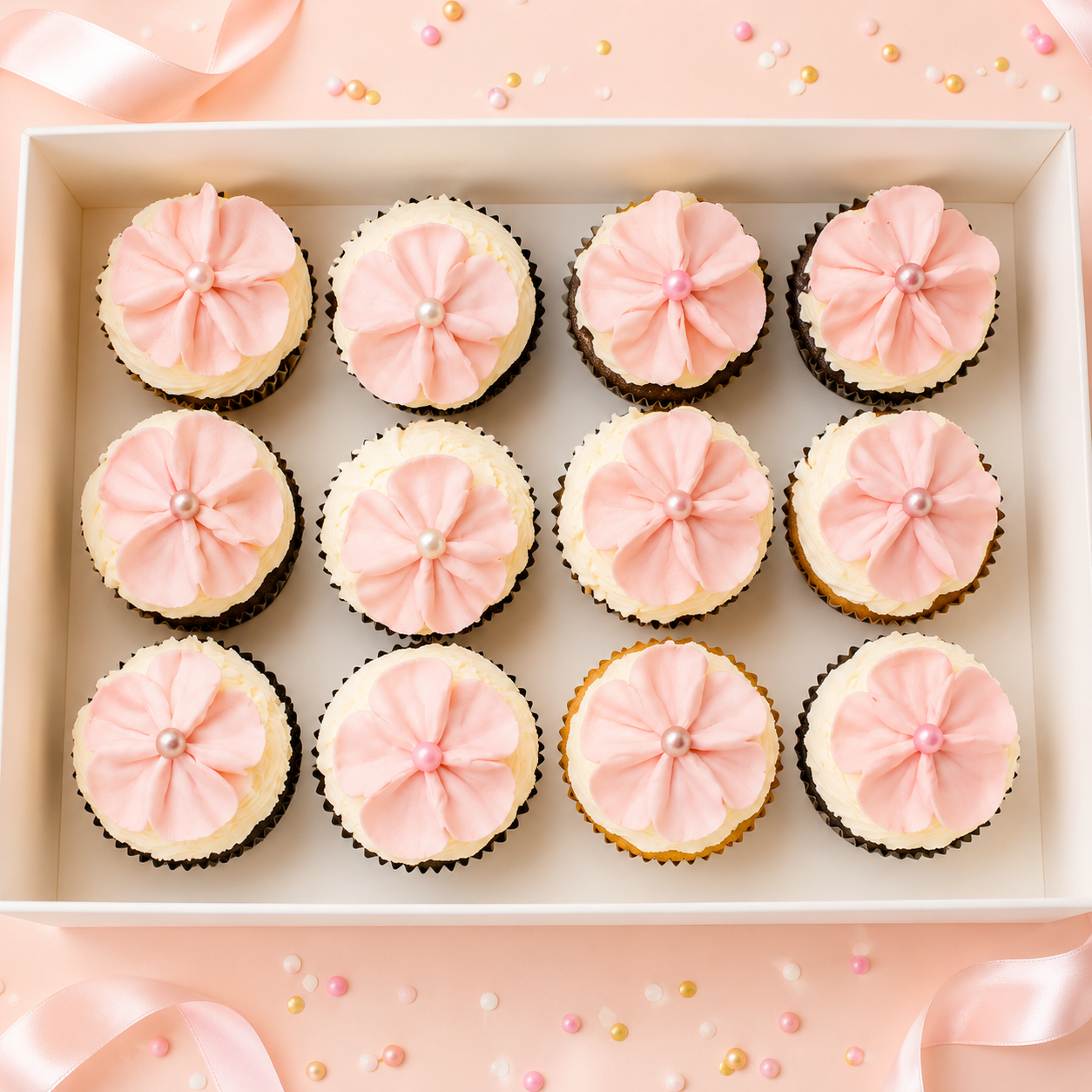 Dozen cupcakes - less cream option