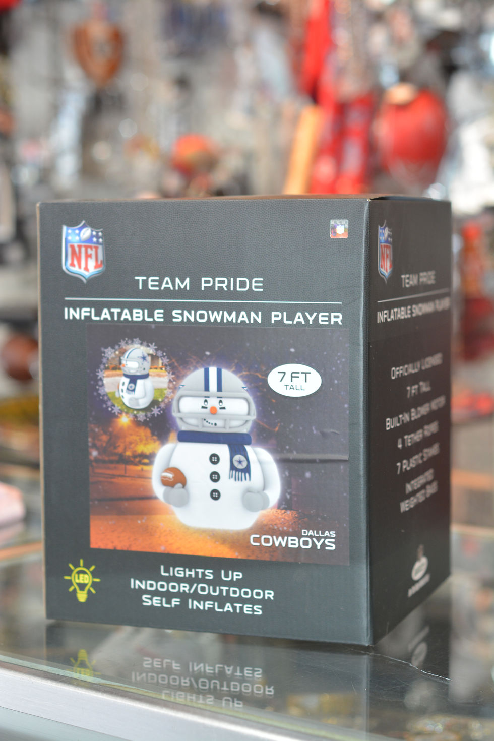 Dallas Cowboys Inflatable Snowman