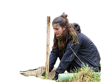 people planting trees