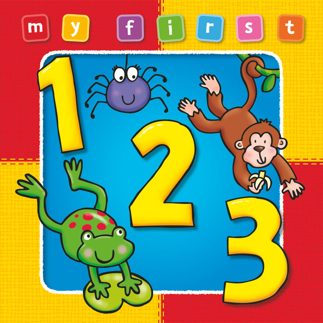 MY FIRST 123 BOOK, DELUXE PADDED EDITION - Colorful, fun, first 123. Age 0-3
