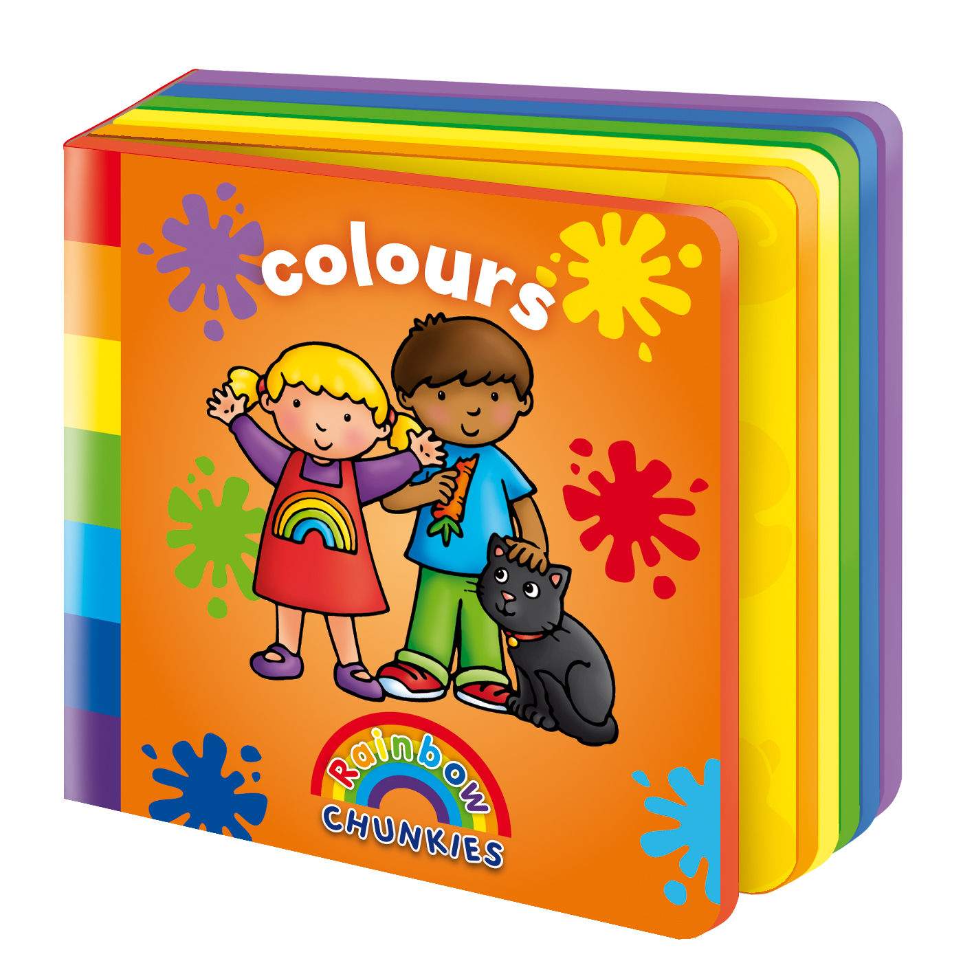 Rainbow Chunkies - COLOURS A board book with bright, bold illustrations. Age 0-3