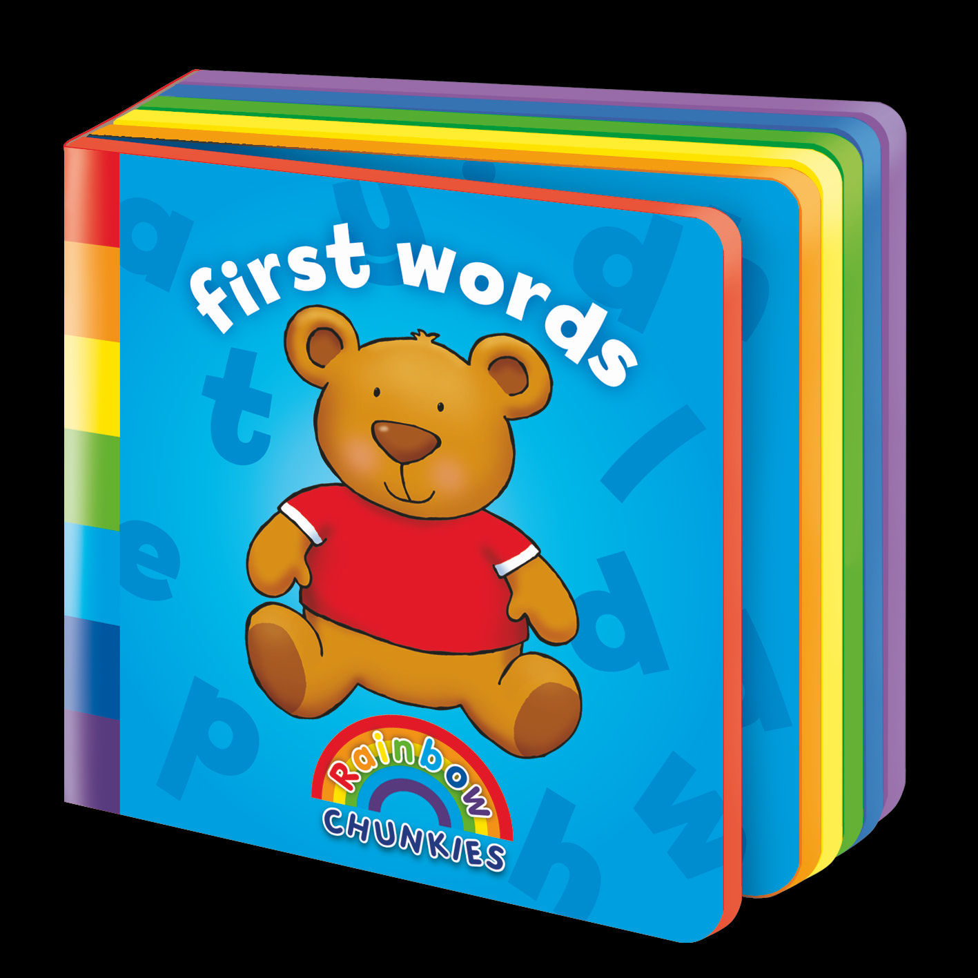 Rainbow Chunkies - FIRST WORDS (A foam board book). Age 0-3