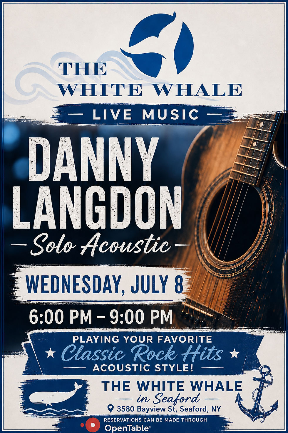 Danny Langdon Solo Acoustic, The White Whale Seaford (1)