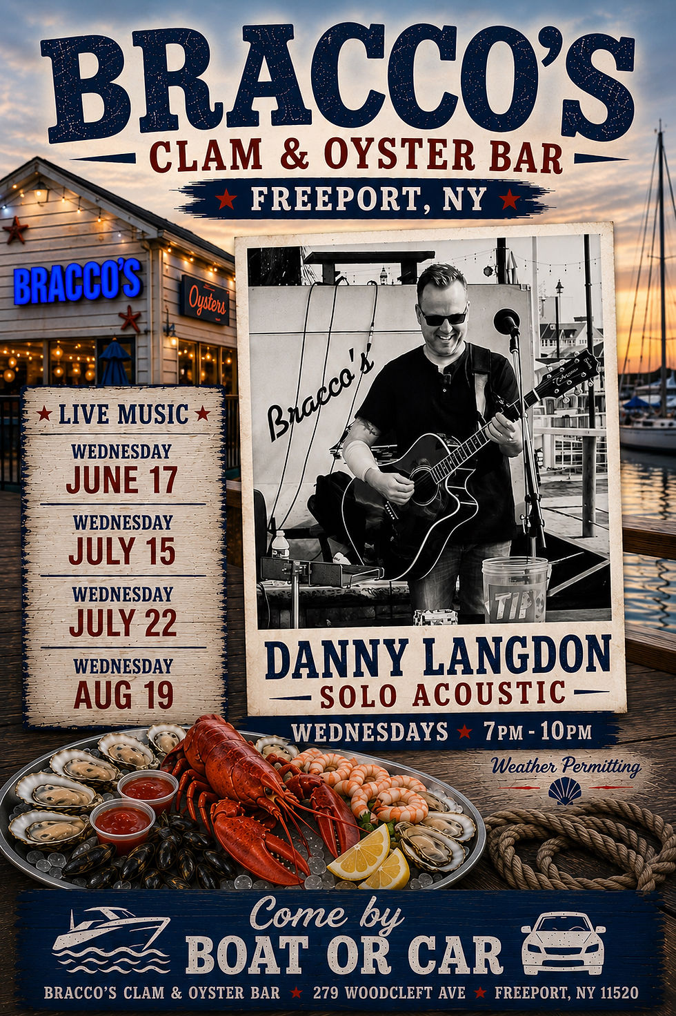 Danny Langdon Solo Acoustic at Bracco's Clam & Oyster Bar