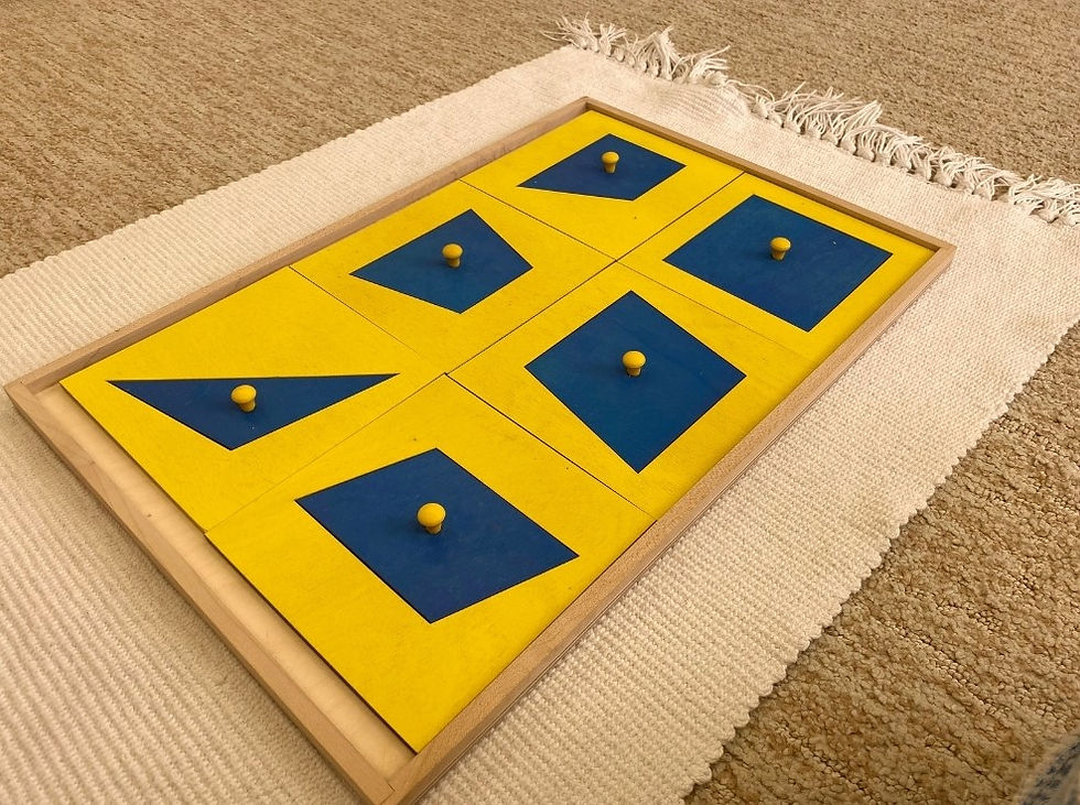 Encaixes de metal montessorianos