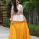 Thumbnail: COTTON WITH EMBROIDERY WORK AND RUFFLE 3 MTR FLIR WITH EMBROIDERY WITH ZEEPAR