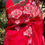 Thumbnail: Pure soft organza silk saree with beautiful floral prints nd fully handwork