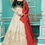 Thumbnail: Off White Embroidered Lehenga Choli In Georgette Wedding Lehenga