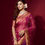 Thumbnail: Buy Red Color Organza Silk Sarees Online Party Wear Saree & Wedding Saree