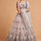 Thumbnail: Net Thread Embroidery Zari Dori and Sequins Work A Line Wedding Lehenga