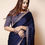 Thumbnail: Beautiful Designer Saree on premiumvichitra silk with Thred Work