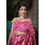 Thumbnail: The Soft Litchi Pink Banarasi Silk saree With Silver And Gold Zari Rich Pallu