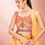 Thumbnail: Pure Organza Work A Line Wedding Lehenga in with Organza Work