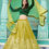 Thumbnail: Green Gota Embroidered Lehenga Choli In Georgette Wedding Lehenga Choli