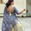 Thumbnail: Silk Traditional Saree in Grey with Weaving work