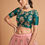 Thumbnail: Pink Net Zari Dori and Sequins Embroidery Work A Line Lehenga Bharatparidhan.com