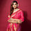 Thumbnail: Buy Pink Color Organza Silk Sarees Online Party Wear Saree & Wedding Saree