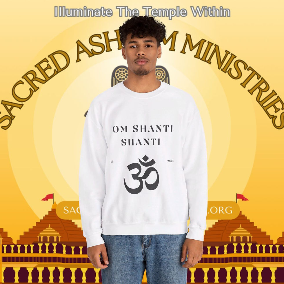 Thumbnail: Om Shanti Shanti Unisex Comfort Crewneck Sweatshirt