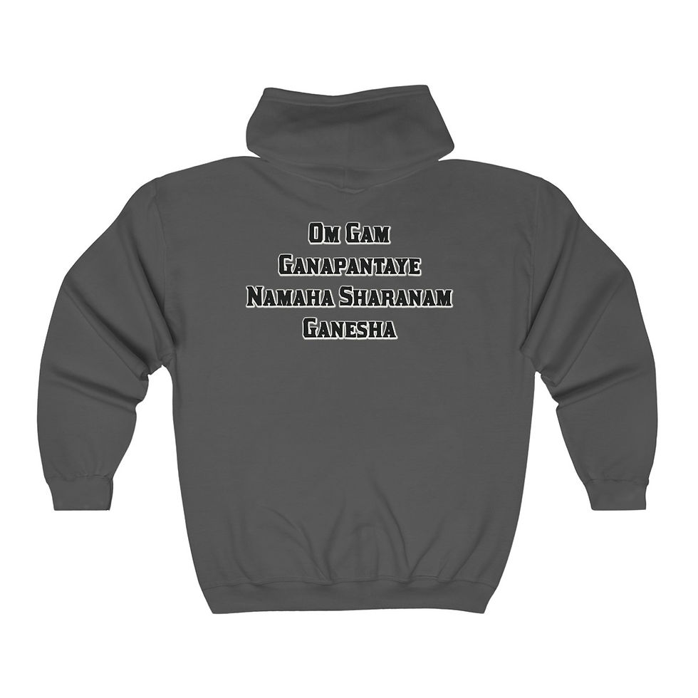 Thumbnail: Light of Ganesha Full Zip Hooded Sweatshirt