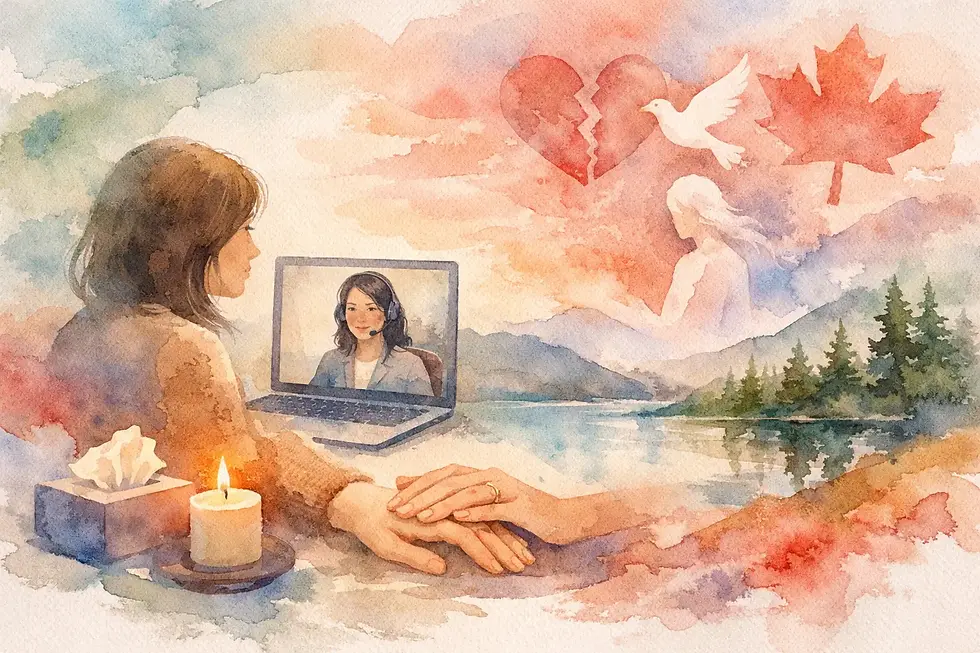 Virtual Grief Counselling Canada: What Helps
