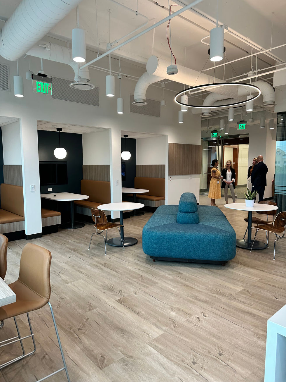 Business lounge from Window bar seating