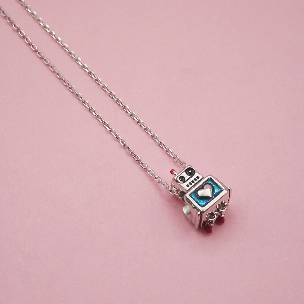Miniatura: Collar Robot heart