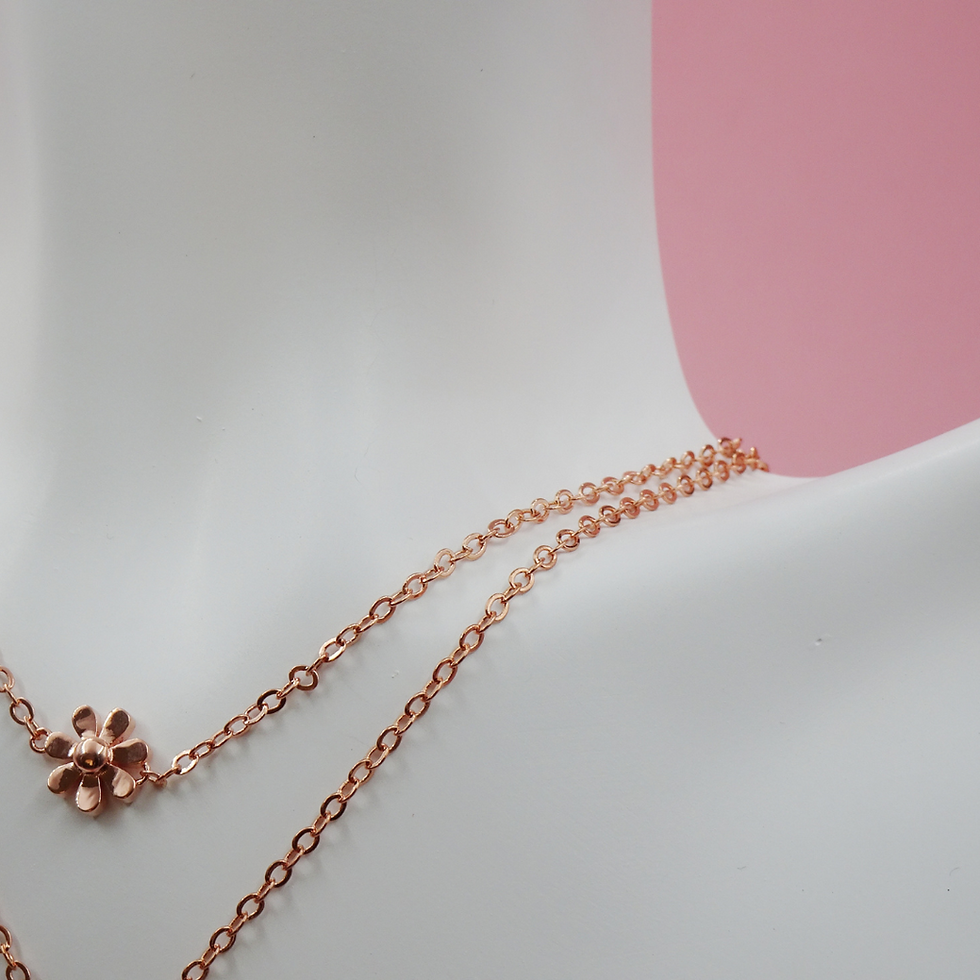 Miniatura: Set collar y aretes Daisy