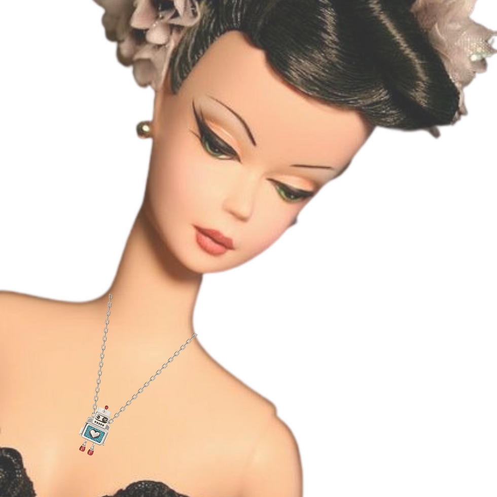 Miniatura: Collar Robot heart