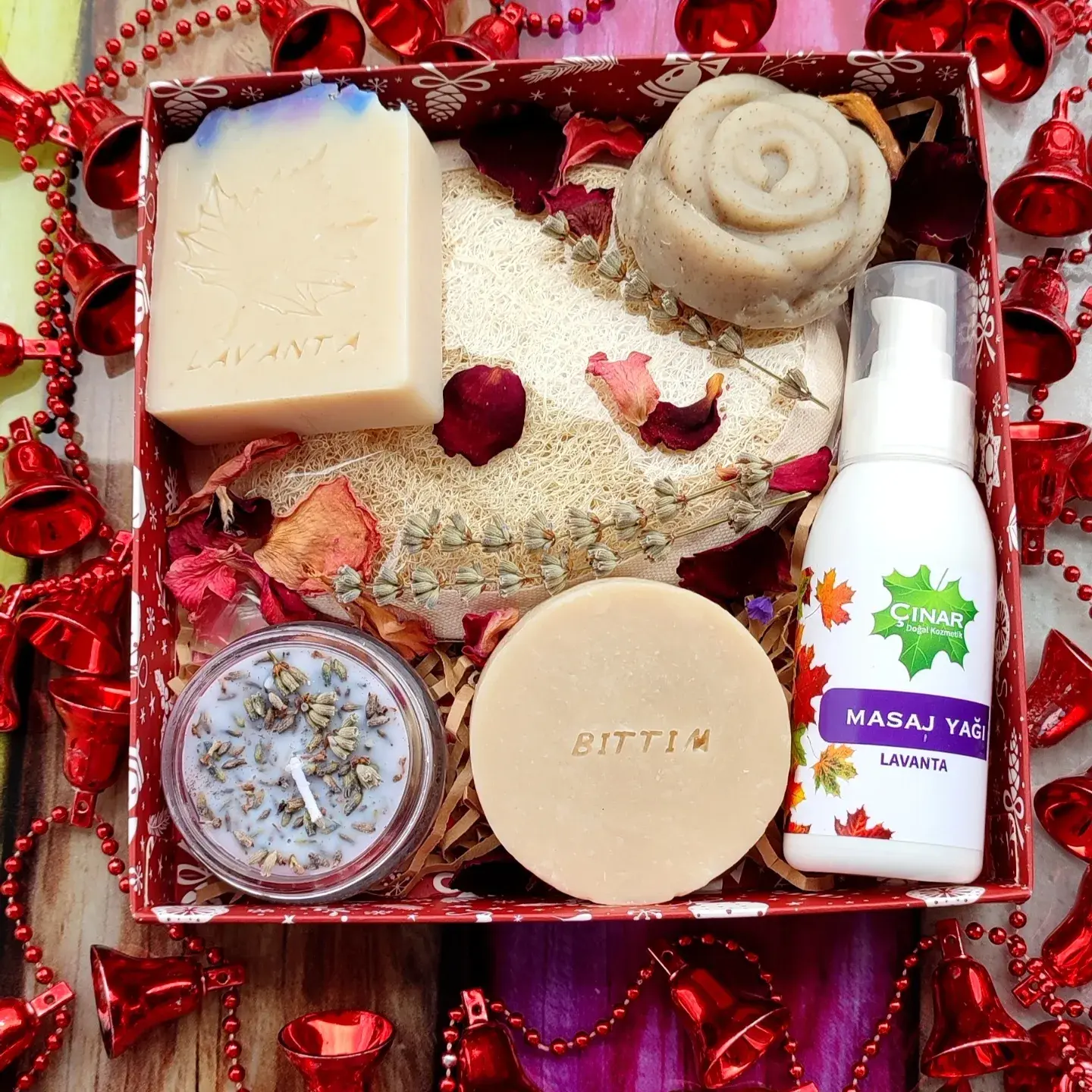 % 100 Doğal İçerikli Cilt Bakım Aromaterapi Banyo Hediyelik Seti 