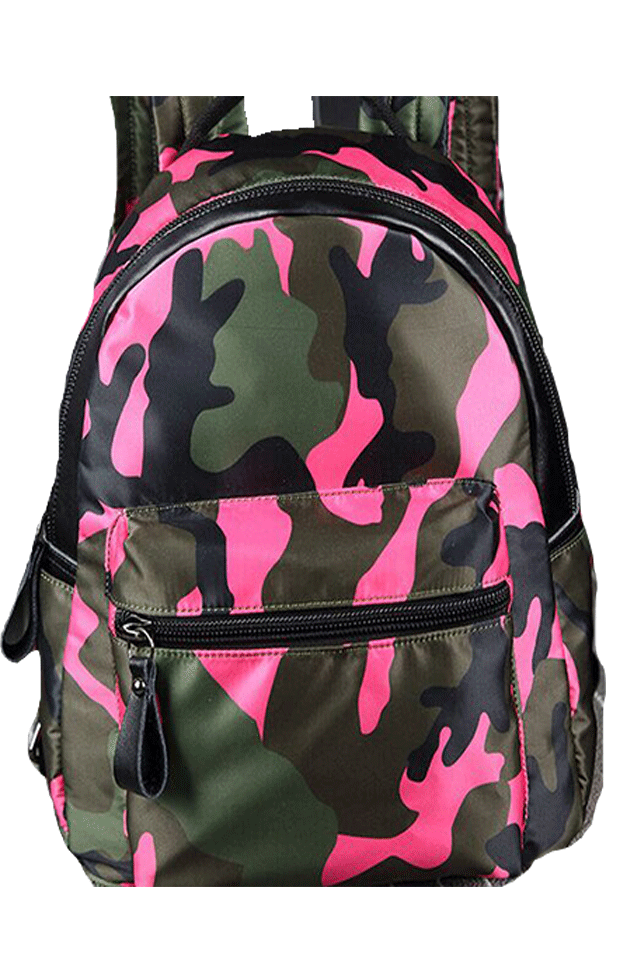 pink army backpack