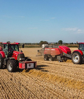 Hay, straw and silage contracting services including baling and forage harvesting