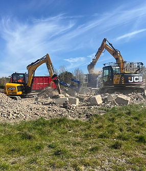 Groundworks, site clearance and operated plant hire services in Cambridgeshire