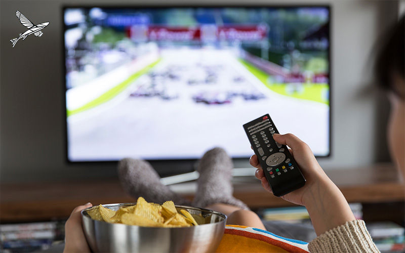 A Person Watching Tv