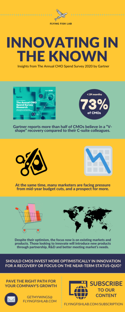 Should CMOs invest more optimistically in innovation or focus on the near-term status quo?