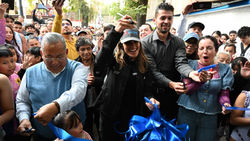 La alcaldesa Alessandra Rojo de la Vega entregó la rehabilitación integral del Deportivo Peñoles